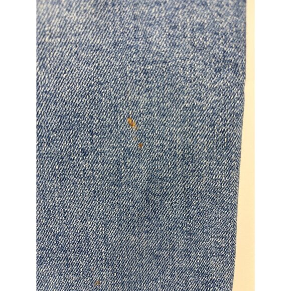 LEVI'S Ribcage Straight Ankle Jeans Womens 25x27 Blue Button Fly Denim Stretch - Picture 2 of 9